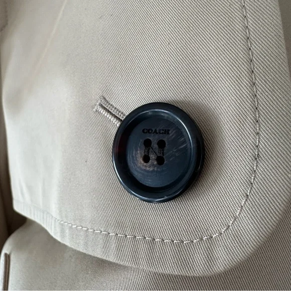 Coach Short Trench Coat Jacket Sz M NWOT - Picture 9 of 16